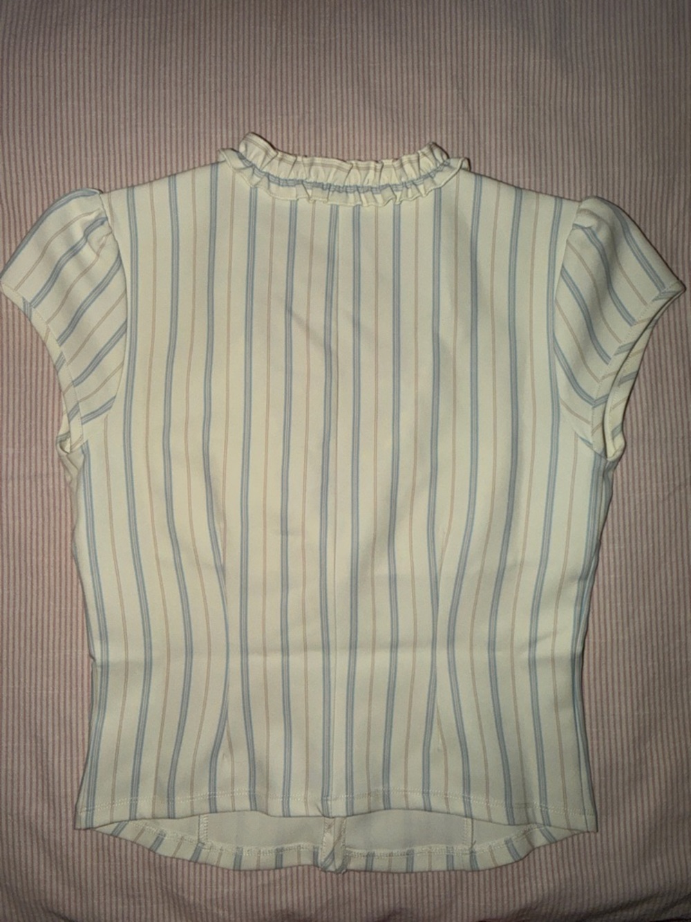 Tiger Mist Cream Striped Ruffle Set - Picture 3 of 6